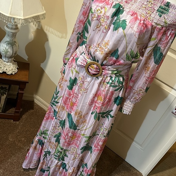 Boston Proper Boho Floral Blooms maxi Dress. Nearly New. Small. - Picture 5 of 15